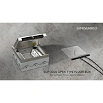 SOP-200S OPEN TYPE FLOOR BOX for screed floor applications