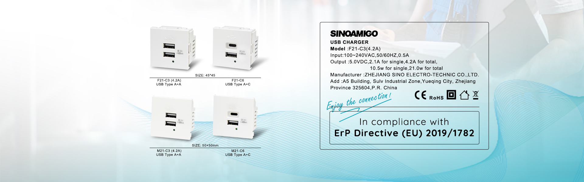Type C USB charger modules