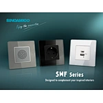 Power up your décor with our latest range of wall sockets series with tempered glass panel