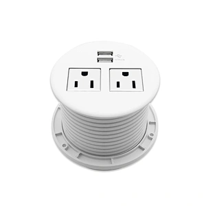 Sinoamigo STS-R90P/2US/2USB/W Table Socket