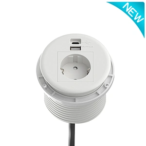 Sinoamigo STS-R90-2 In-desk Power Grommet With A+C USB Charger