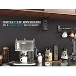 Streamline your kitchen design with ultra-modern STP-2 surface mount pop-up outlet