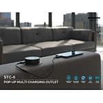 STC-6 Pop-up Multi Charging Outlet: Keep your devices powered up with this chic charging station