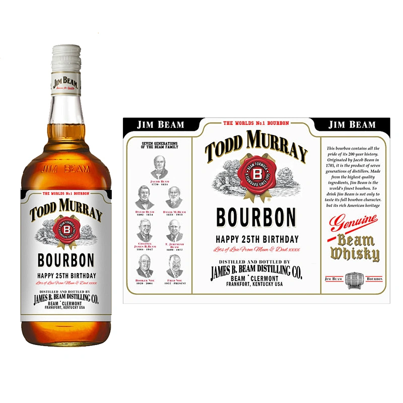 WHISKEY BOTTLE LABEL