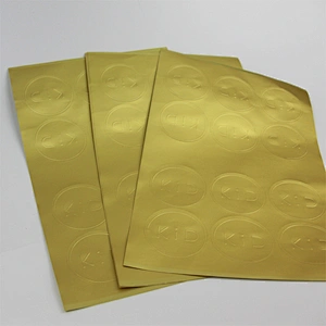 GOLDEN ALUMINUM FOIL LABEL