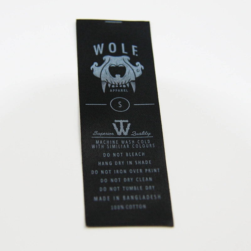 BLACK NYLON WASHABLE LABEL