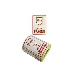 FRAGILE LABEL STICKER