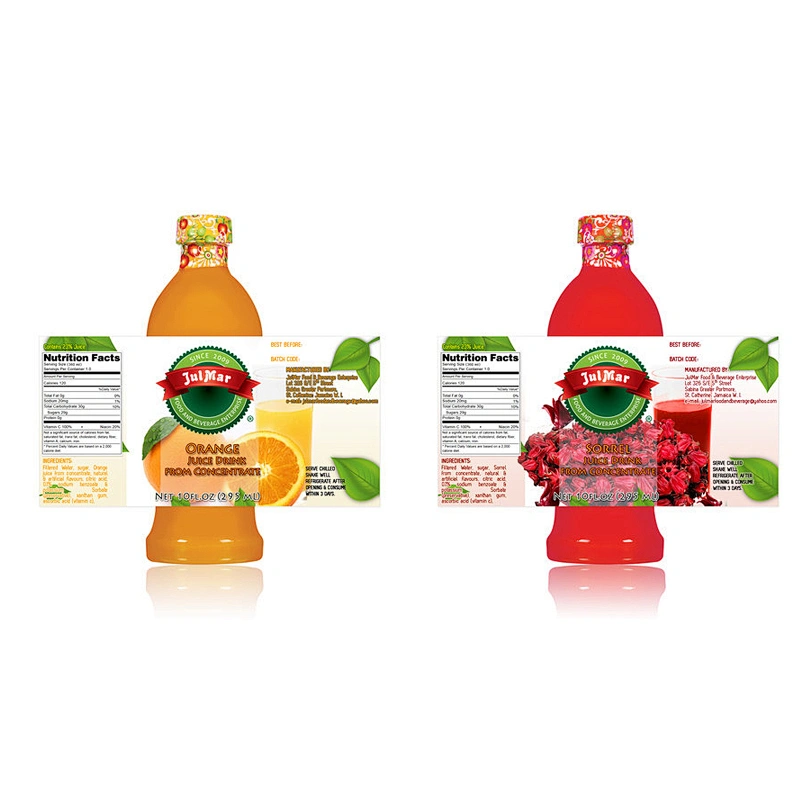 JUICE BOTTLE LABEL