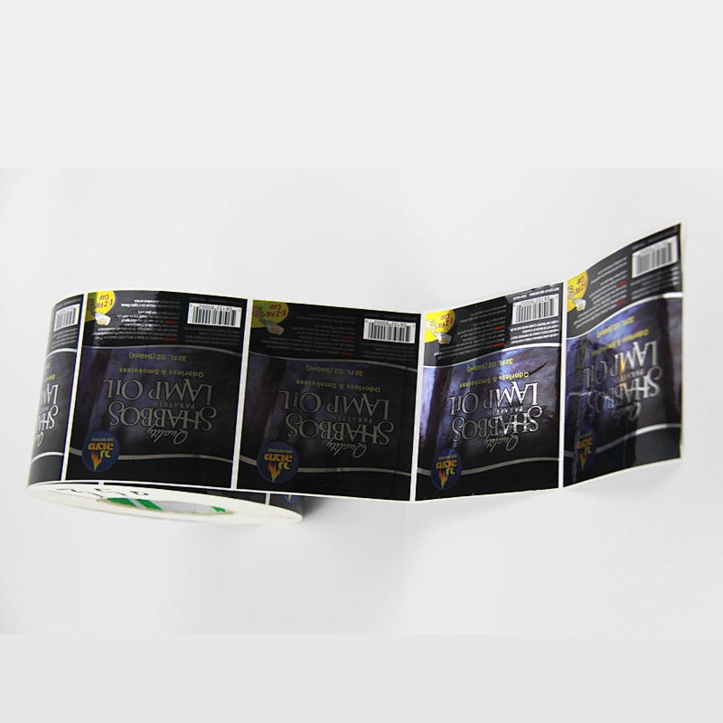 Bright silver PP printed label