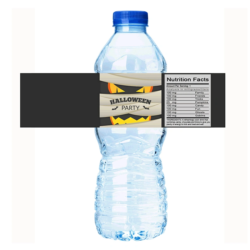 WATER BOTTLE LABEL