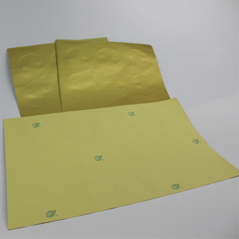 GOLDEN ALUMINUM FOIL LABEL
