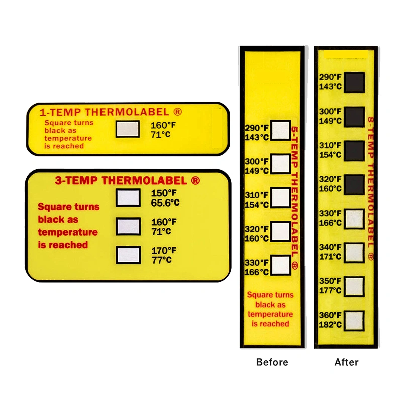 TEMPERATURE INDICATOR LABEL