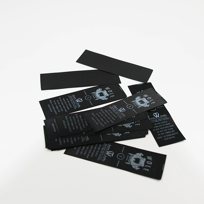 BLACK NYLON WASHABLE LABEL