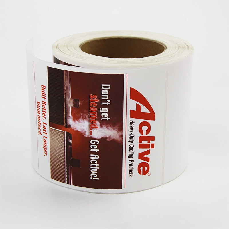 WHITE PP AUTO PARTS LABEL