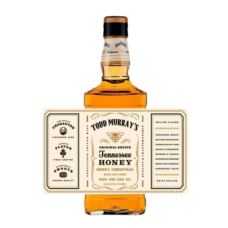 WHISKEY BOTTLE LABEL