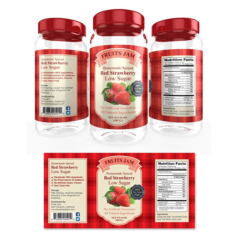JAM BOTTLE LABEL