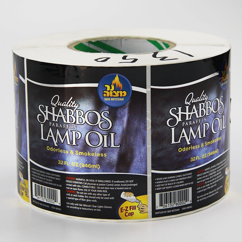 Bright silver PP printed label