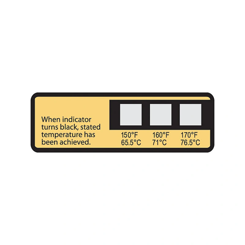 TEMPERATURE INDICATOR LABEL
