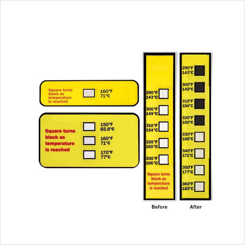 TEMPERATURE INDICATOR STICKER