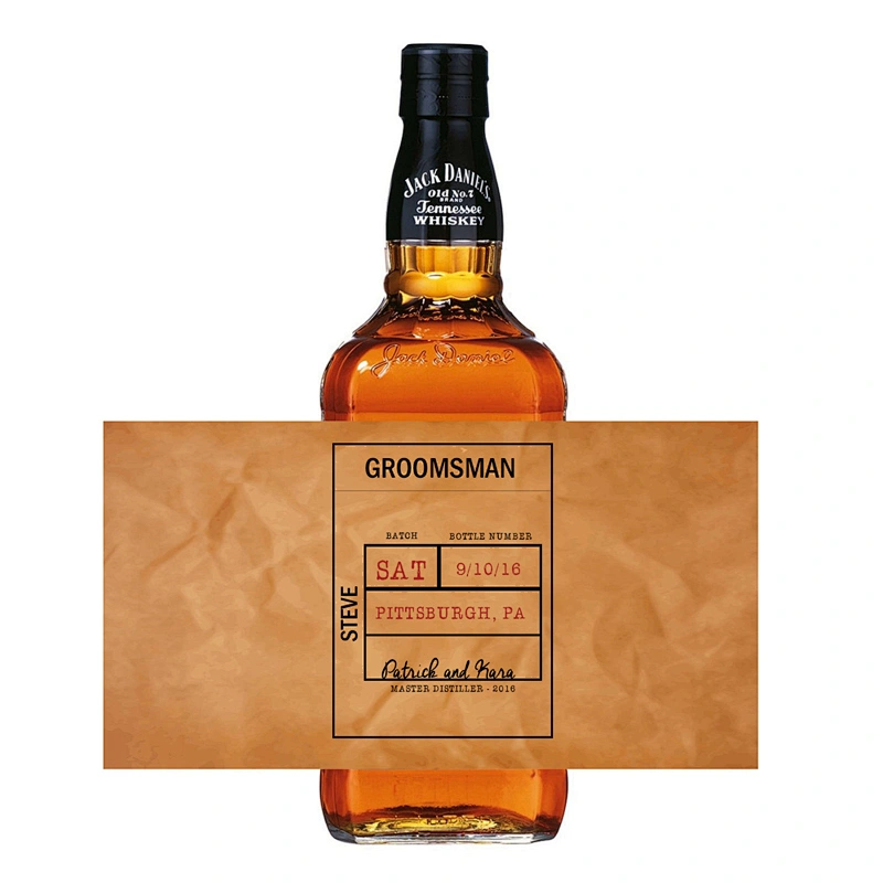 WHISKEY BOTTLE LABEL