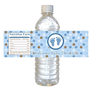 WATER BOTTLE LABEL