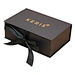 magnetic gift paper packaging box with ribbon