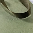 Green Shopping Ribbon Handle Paper Bags