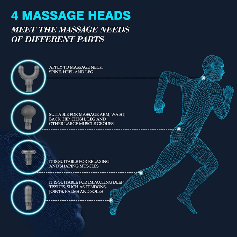 Alli baba com TOP Selling High Quality Sports Electric Cordless Tissue Vibration Deep Muscle Massage Gun for Full Body Massager