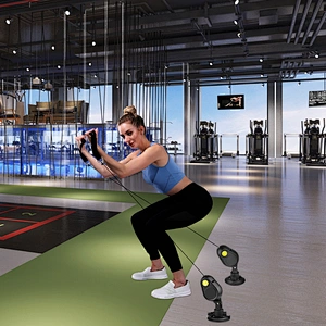 Rope trainer 2020 new design Manufacturer direct sale resistance band fitness equipment Yoga Pilates bands wall pulley