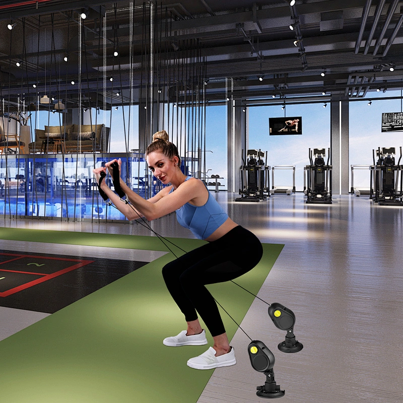 Rope trainer 2020 new design Manufacturer direct sale resistance band fitness equipment Yoga Pilates bands wall pulley