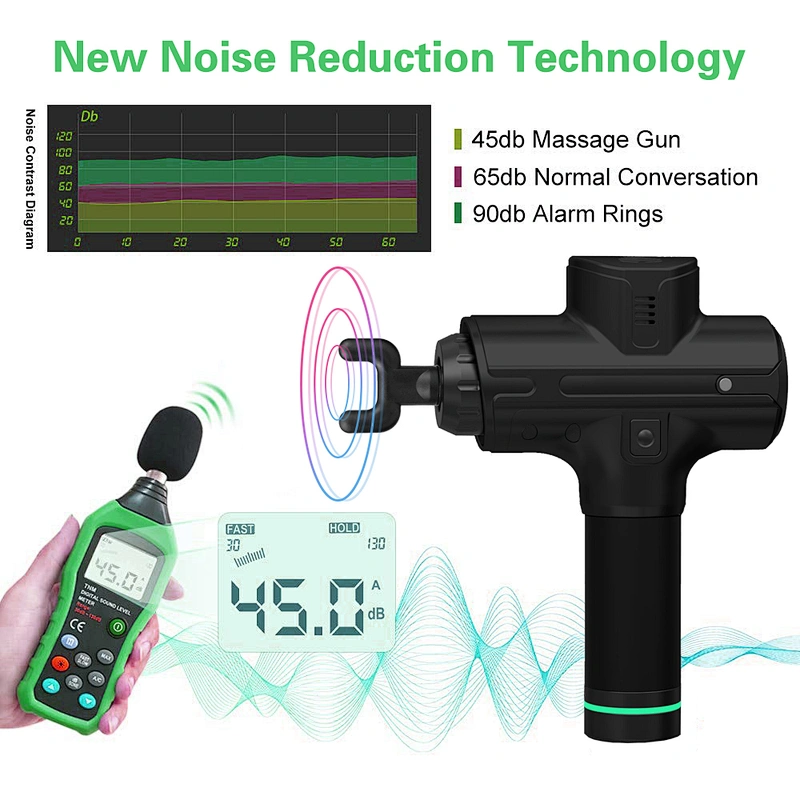 2020 New Design Brushless Massager Low Sound Vibration Muscle Massage Gun