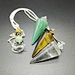 Gift crystal sphere pendulum pendant necklace wholesale quartz