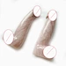 17cm natural rose quartz crystal dildos, gemstone penis sex toys for women