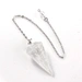 Wholesale Various Natural Healing Crystal Clear Quartz Pendulum Facet Crystal Point Pendant