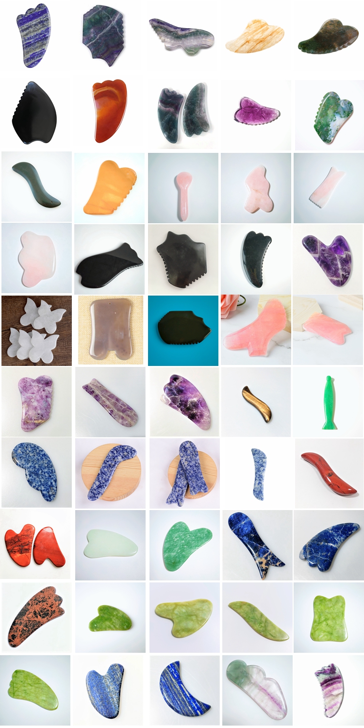 Sodalite crutch Shape Gua Sha Massage