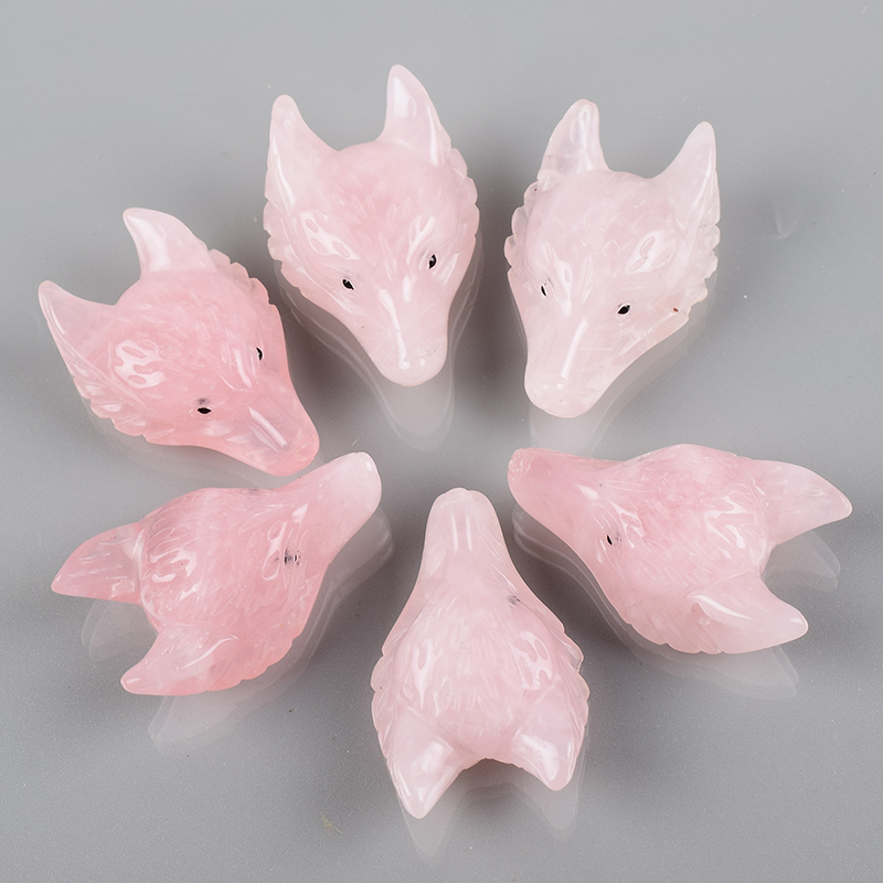 wolf head figurine pendants
