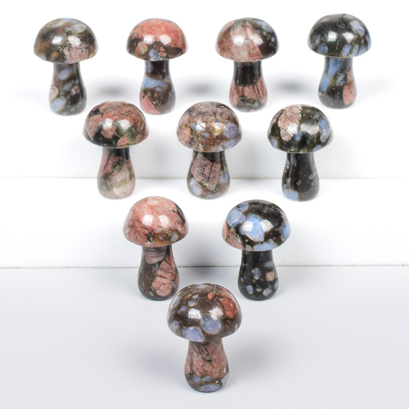 mushroom statue natural llanite carved