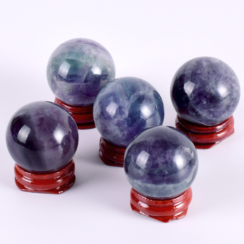 natural fluorite ball