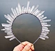 Crystal Crafts Wholesale natural white crystals healing point women headbands crystal hairbands healing crystals