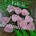 High End Small Triangle Rose Quartz Guitar Accessories Picks