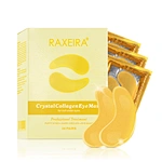 Custom Logo 24k Gold Crystal Collagen Gel Eye Patch Dark Circles Puffy Natural Organic Under Eye Mask