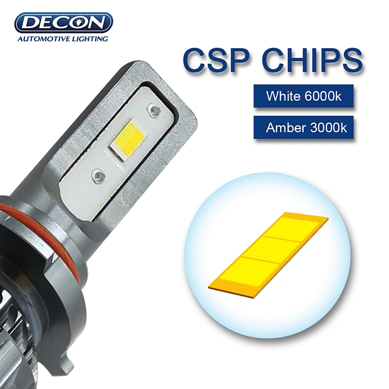 Dual Color White & Yellow LED Headlight Bulbs