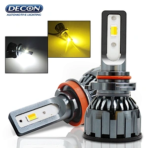 Dual Color White & Yellow LED Headlight Bulbs