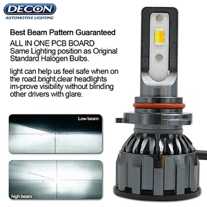 Dual Color White & Yellow LED Headlight Bulbs