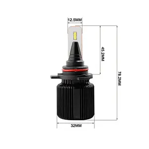 Super small J1 CSP no polarity All-in-One car LED headlight Conversion Kit