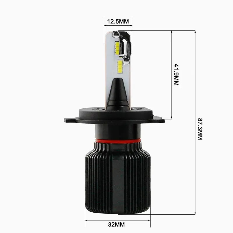 Super small J1 CSP no polarity All-in-One car LED headlight Conversion Kit