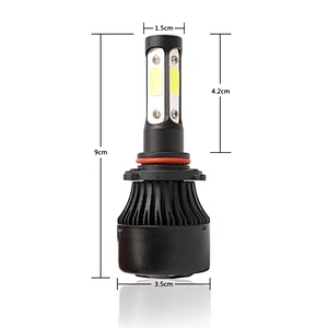 4 Sided LED chips X7 Headlight kit 6500K 72W 8000LM COB LED Headlamp