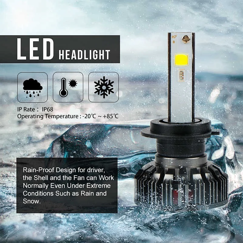 6000Lm bluetooth app control RGB led headlight for car