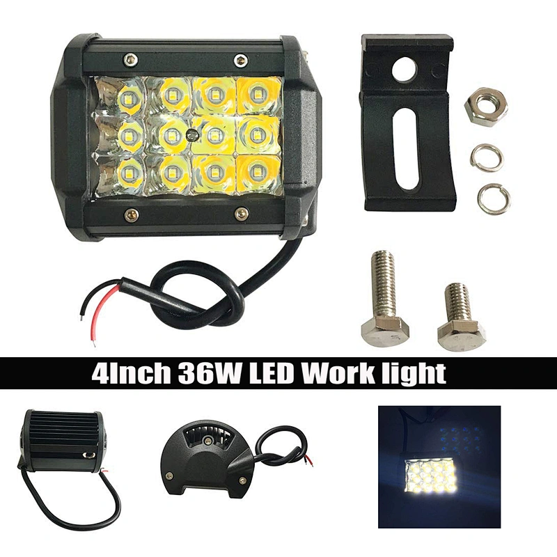 Triple row 36W 4inch led bar