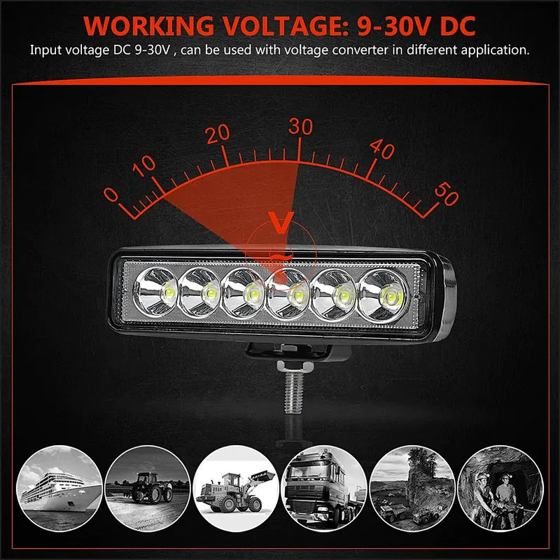 18W Slim Bar LED Work Light